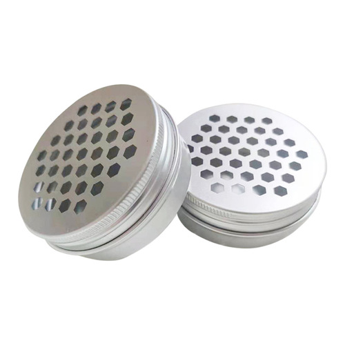 60ML hollow aluminum box air freshener refrigerator deodorizing packaging box 68*25*0.3 threaded metal box wholesale