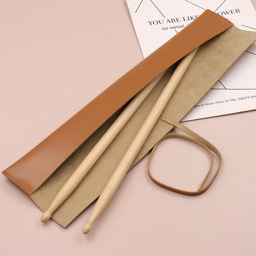 Six-Color Leather Drum Stick Case Drum Kit Stick Holder Drum Stick Storage Bag