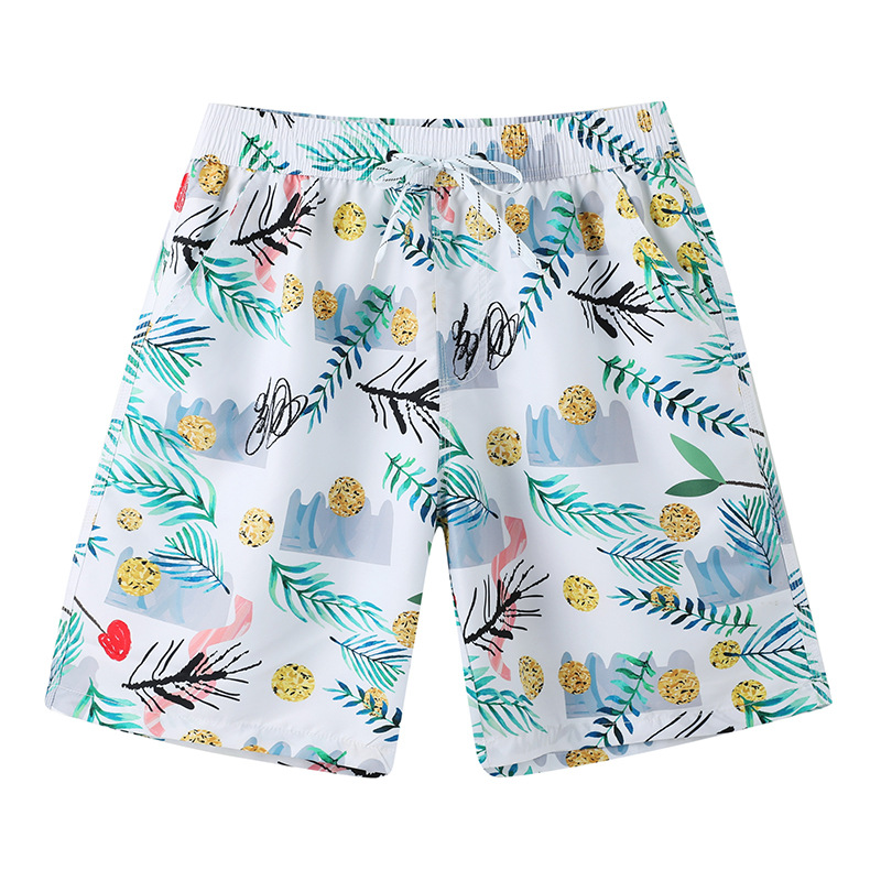 잎 꽃 남자 바지