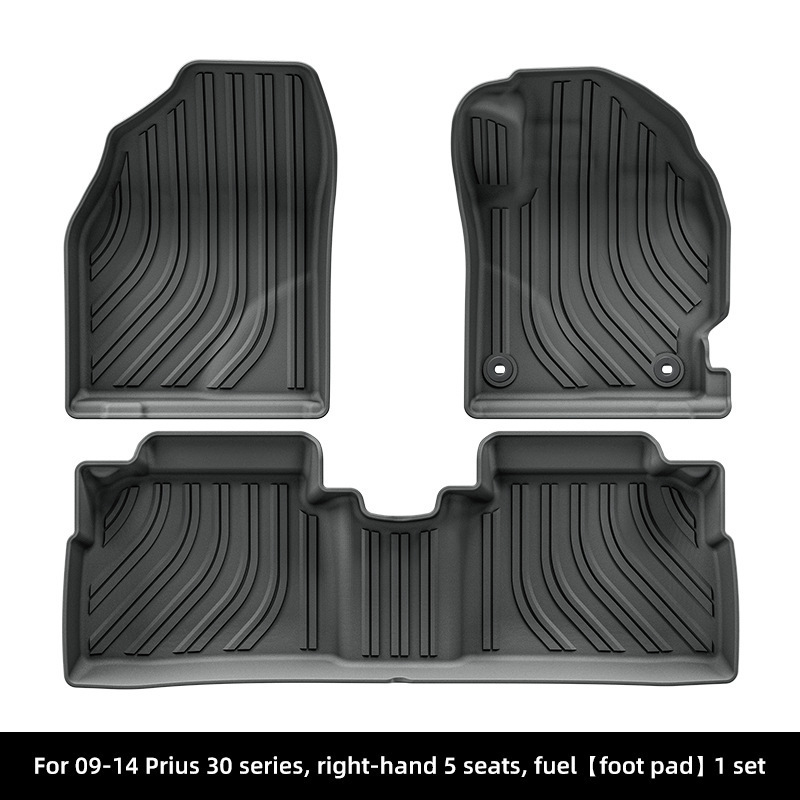 Shiyong TPE All-Environmental Right Rudder Car Floor Mats For 09-14 Prius 30 (Modelə uyğun ayaqaltı) - 09-14-prius-30-right-rudder-single-layer-floor-mats-fuelsoutheast-asiajapan