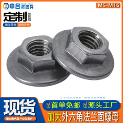 六角加工フランジナット炭素鋼外六角フランジクランプ幅ナット大辺溶接フランジナット