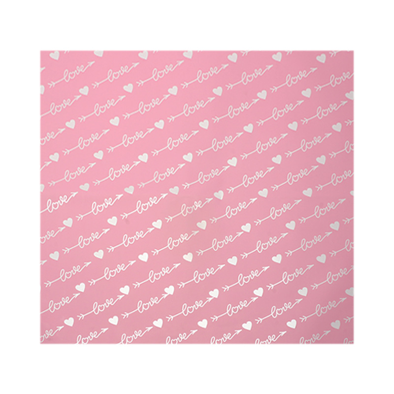 Huaxi Heart lanza ramo de flores de comercio exterior transfronterizo papel de embalaje de flores regalo de amor florista papel de embalaje de flores
