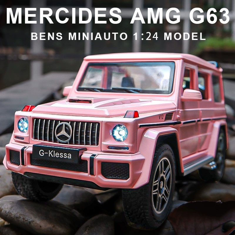 Mercedes Benz, реалистичная металлическая внедорожная игрушка, модель автомобиля для мужчин и женщин для друга, масштаб 1:24, подарок на день рождения