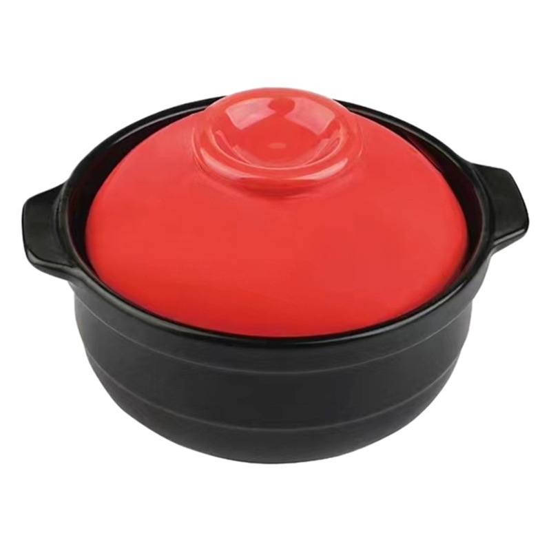 Cazuela de cerámica caja de regalo fuego abierto olla de piedra hogar olla de gas resistente a altas temperaturas estufa de gas sopa actividad regalo image 1