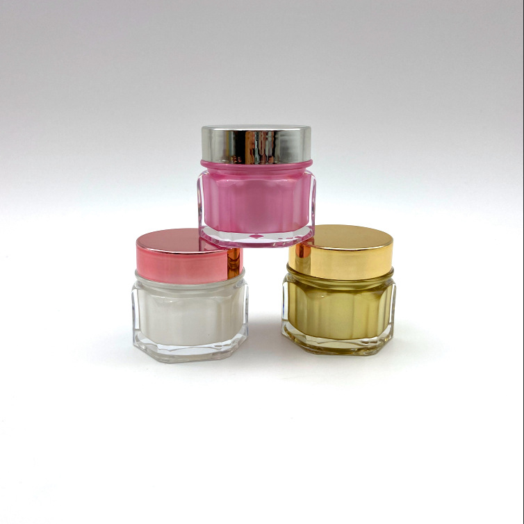 5g10g亚克力菱形牛奶瓶形 韩式膏霜面霜贵妇膏延长胶日晚霜分装瓶