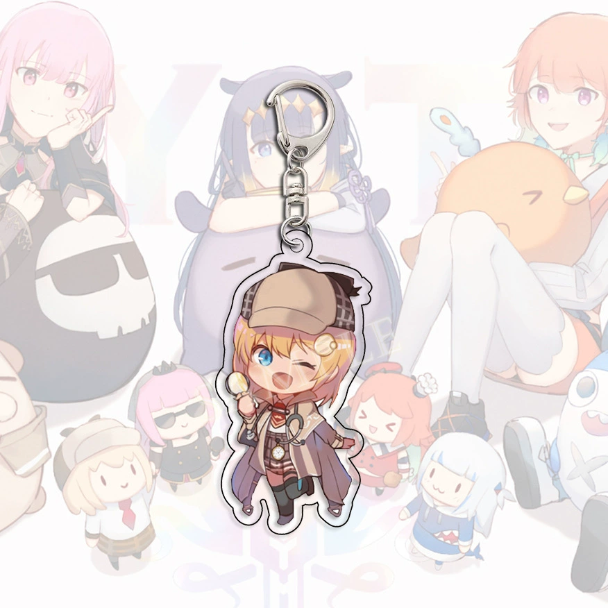 Анимационный акриловый брелок-подвеска Hololive Rabbit Field Peclara Plush Garou Gula маленький декоративный элемент