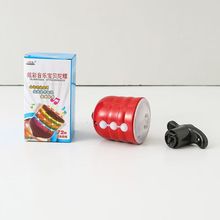 仿木陀螺玩具七彩电动音乐闪光陀螺发射器地摊发光玩具厂家直销