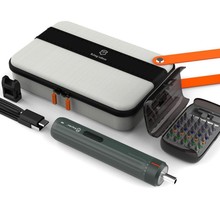 跨境35合1家用电动螺丝刀机械4档可调起子机5牛电机布艺收纳包装