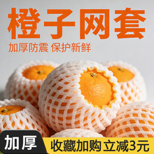 橙子水果网套彩色梨子网套水果加厚防震防撞苹果包装保护泡沫网兜