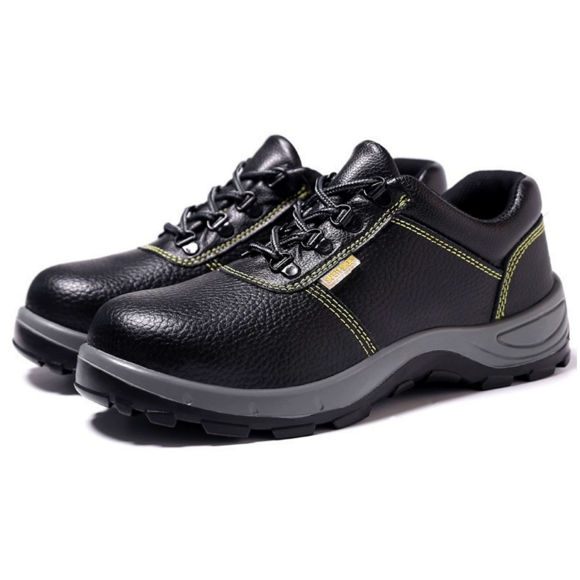 Антиударная и противоударная рабочая защитная обувь из коровьей кожи с низким дном