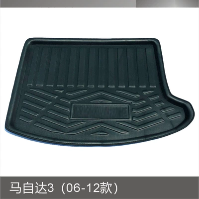 [Foreign Trade Edition] Maz.da Ma Zi. Up to 3 BK 2006-2012 rear compartment rear compartment cushion car trunk cushion (Trunk Mat) - mazda-3-06-12-styles-black