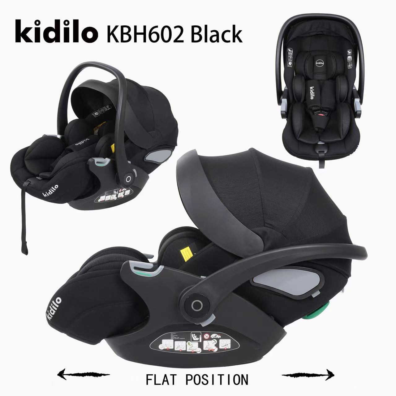 Kidilo Baby Basket Child Safety Seat Newborn Baby Car Sleeping Basket Portable Car Cradle