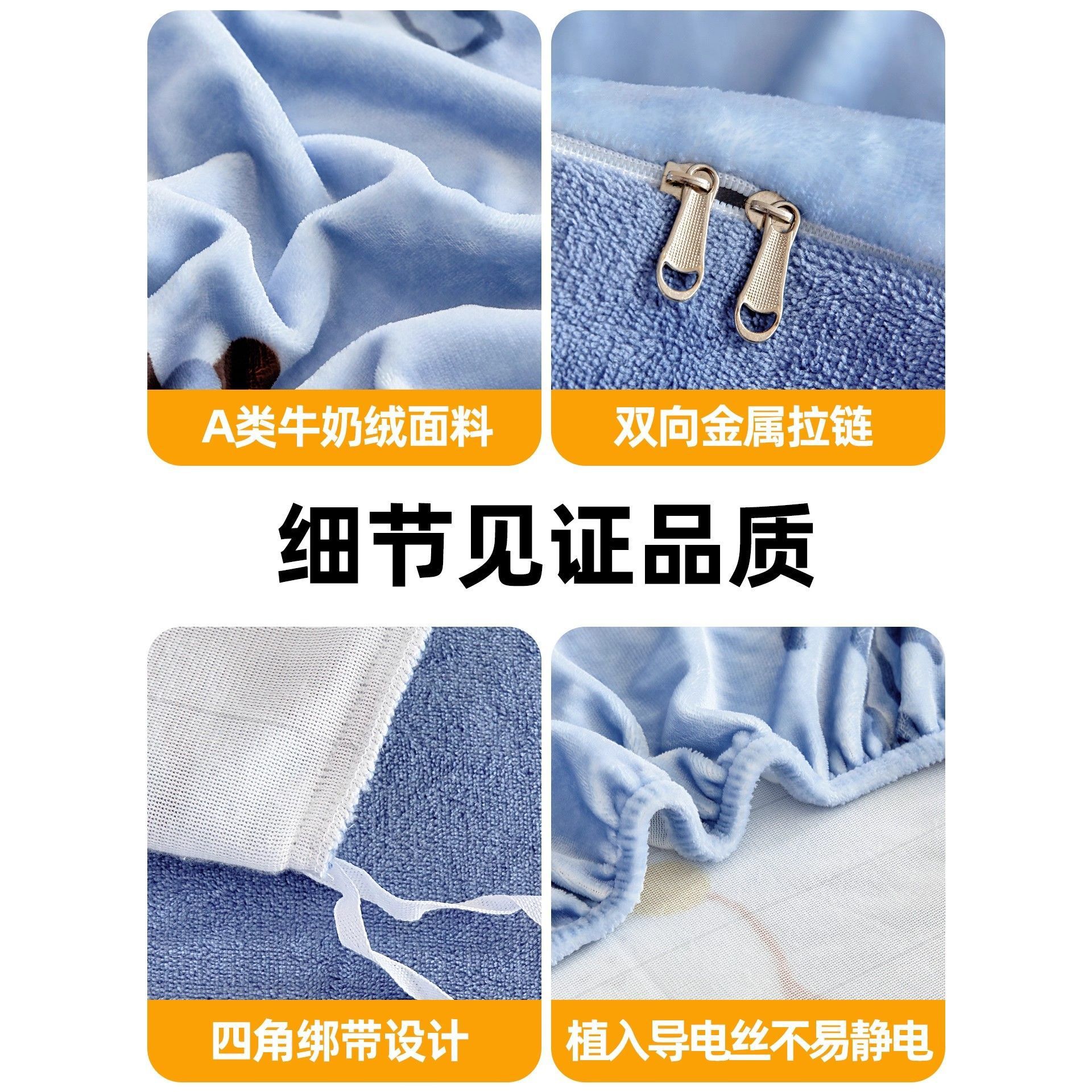 Invierno cálido leche edredón doble cara más veludo de coral veludo edredón doméstico 150x200x230 una persona