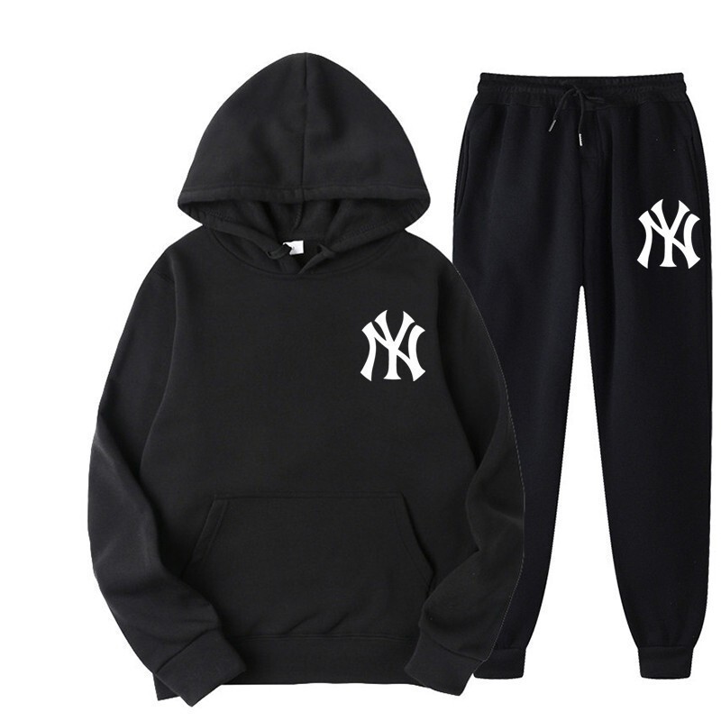 Foreign Trade Spring and Winter Men's Sportswear Suit Long-Sleeved Hooded Pullover Men's and Women's Jogging Suit Fitness Running Suit