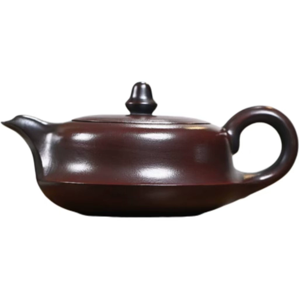 Yixing Zisha teapot (Yixing) — high-temperature stone-red zisha, 9×8×14 cm, kung fu tea pot gift