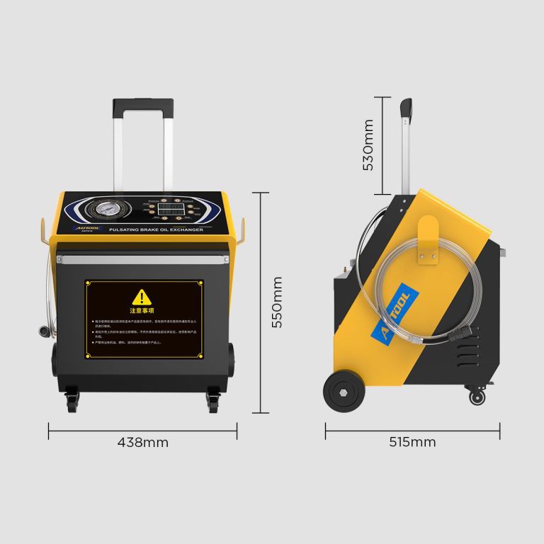 Autool AST618 Máquina de cambio de aceite de freno de pulso 12V Interruptor automático de líquido de frenos Cambio de aceite de una tecla