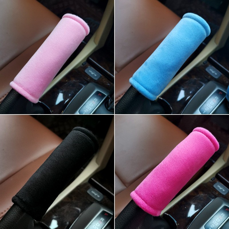 Car Gear Cover, Handbrake Cover, Roof Pull Glove Set, Soft Crystal Velvet, Universal for Cars