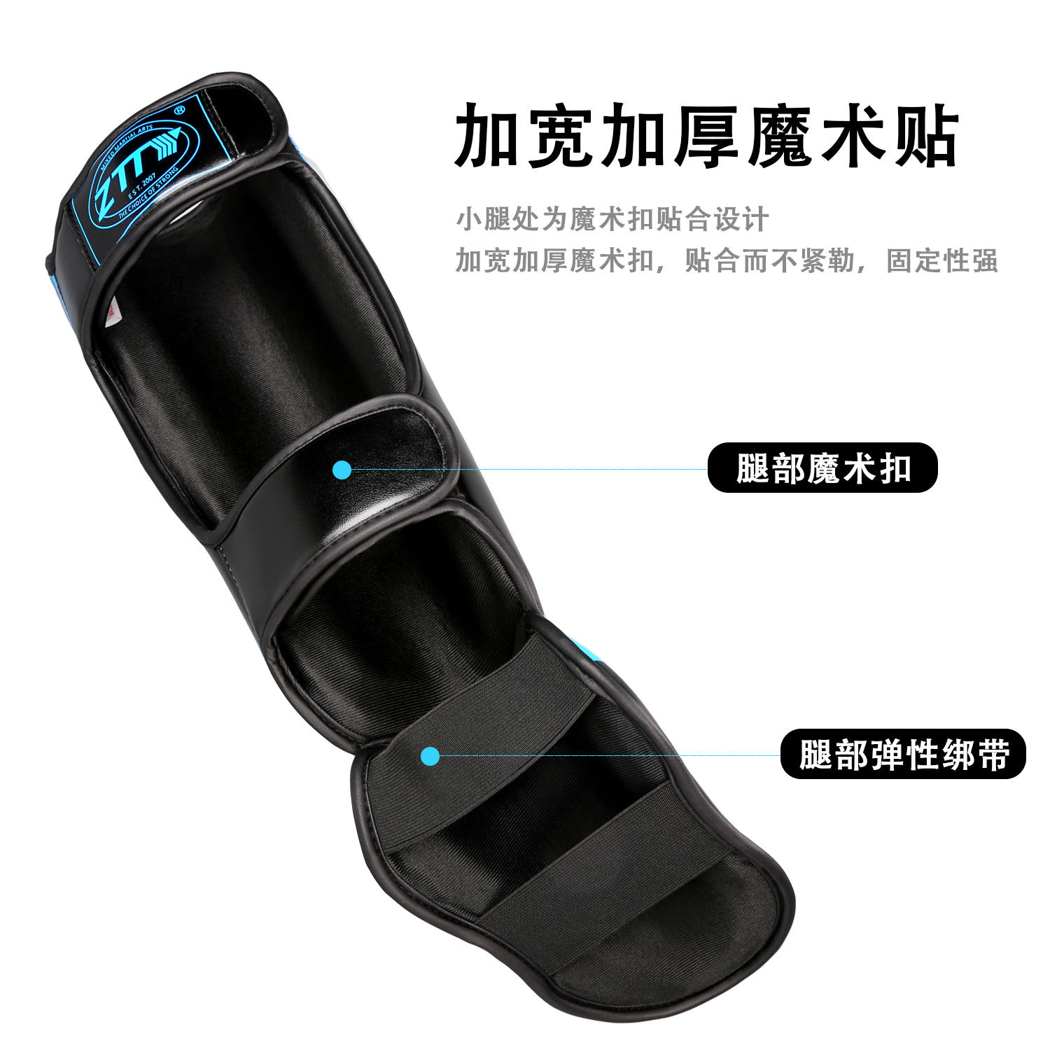 Protector de espinilla ZTTY para boxeo, entrenamiento, Muay Thai y Sanda, con protección para el empeine, al por mayor para fabricantes.