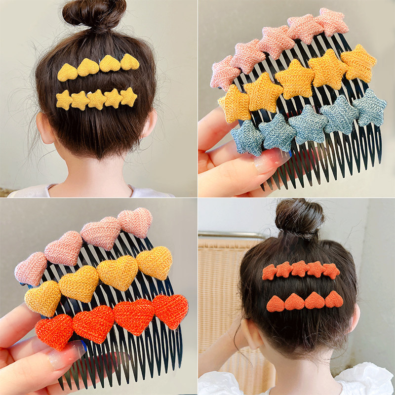Horquilla de las mujeres Cabeza trasera roto pelo artefacto lindo Bangs pelo peine insertar peine moda pelo roto acabado horquilla updo pelo tocado