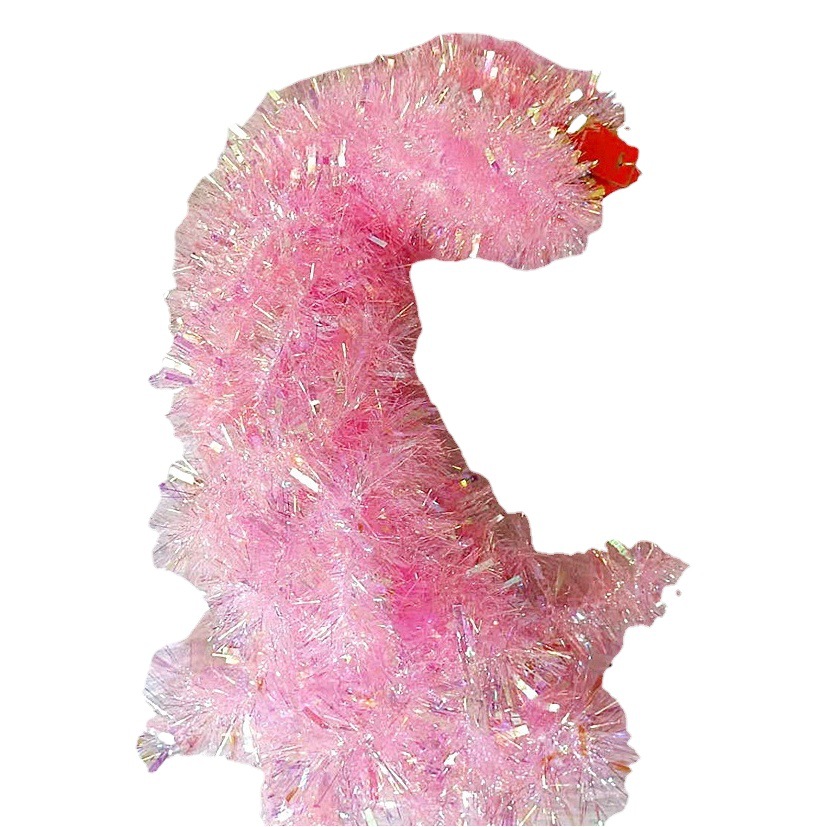 Ventas directas de la fábrica 2 m 9cm rayas de lana de colores rayas de colores iris de navidad de la boda decoración de vacaciones guirnalda accesorios de la joyería