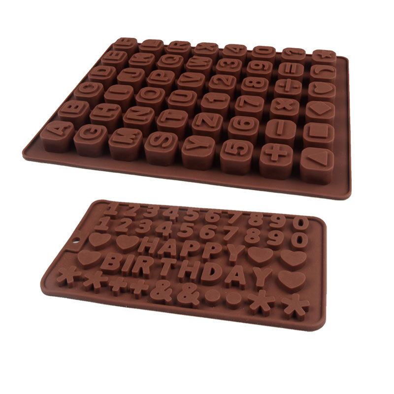 アルファベットシリコーンロリポップチョコレートクッキー金型デジタル装飾ケーキベーキングシリコーン水晶ドロップゴム金型|undefined