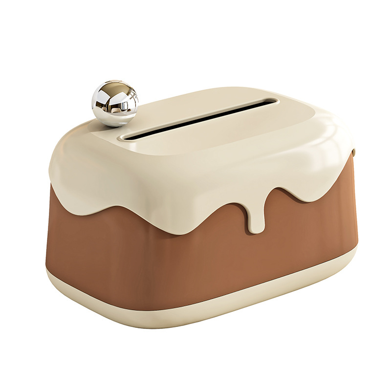 Caja de pañuelos de red Ins estilo crema mesa de centro de sala de estar para el hogar caja de almacenamiento de pañuelos de papel creativo dormitorio linda caja de dibujo