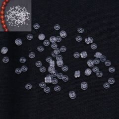 透明なシリコーンのスペーサーの手のストリングのビーズの水晶の真珠のスペーサーのビーズのdiyのブレスレットのネックレスのビーズの材料WH34