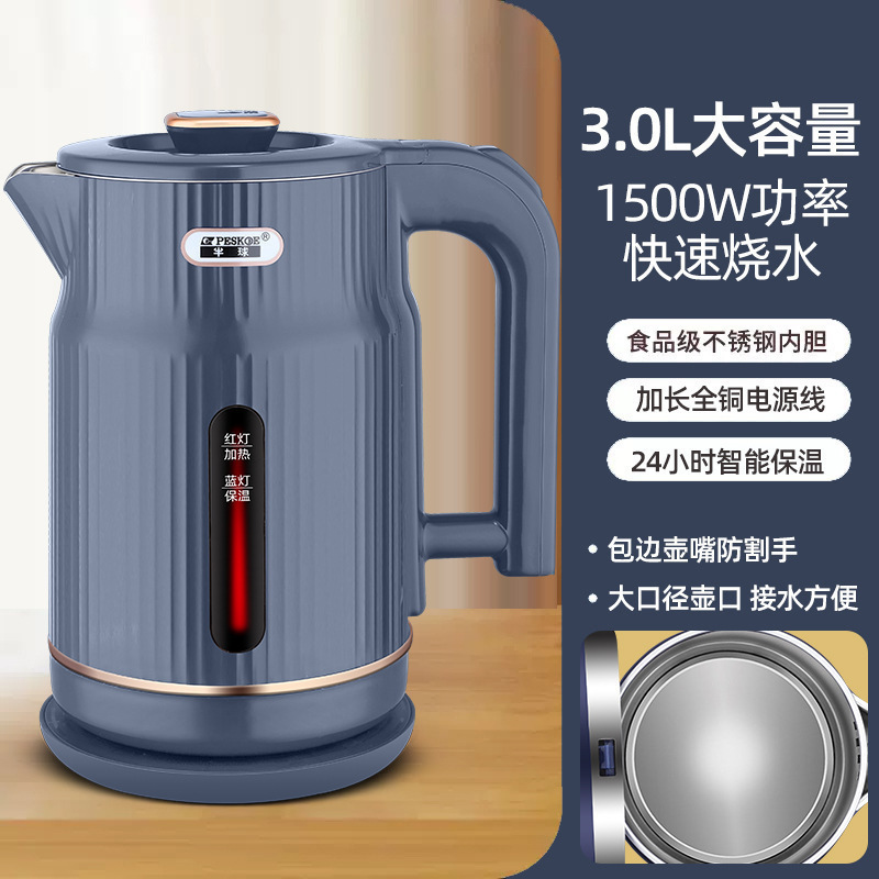 正半球电热水壶家用大容量电水壶保温开水壶烧水壶一件代发抖音有|undefined