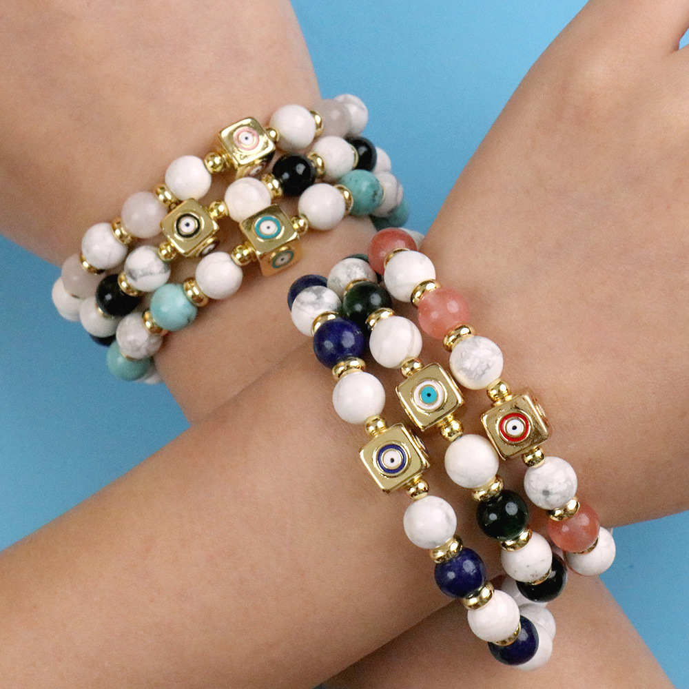 Fashion Eye Copper Enamel Bracelets 1 Piece