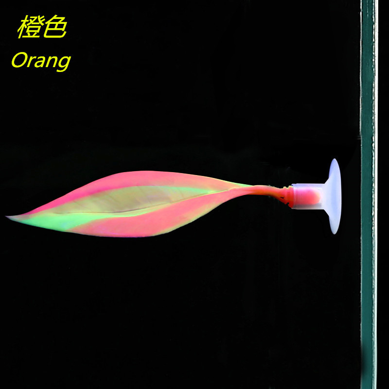 Douyu hojas resto hojas de desove colorido diseño ornamental decoración simulación plantas acuáticas pecera paisaje escondite cama