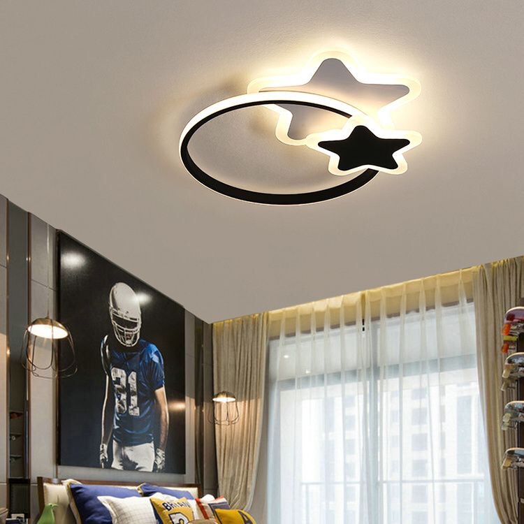 Star round bedroom lamp ceiling lamp low price explosion room decoration this year modern cream square ceiling lamp Star round bedroom lamp ceiling lamp low price explosion room decoration this year modern cream square ceiling lamp