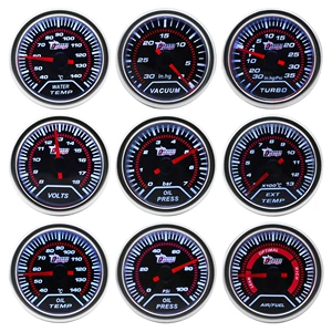 52mm Avtomobil Modifikasiya Edilmiş Cihaz Turbo Su Yağ Təzyiq Gərginlik Sürət Hava Yanacaq Qaz Ölçer