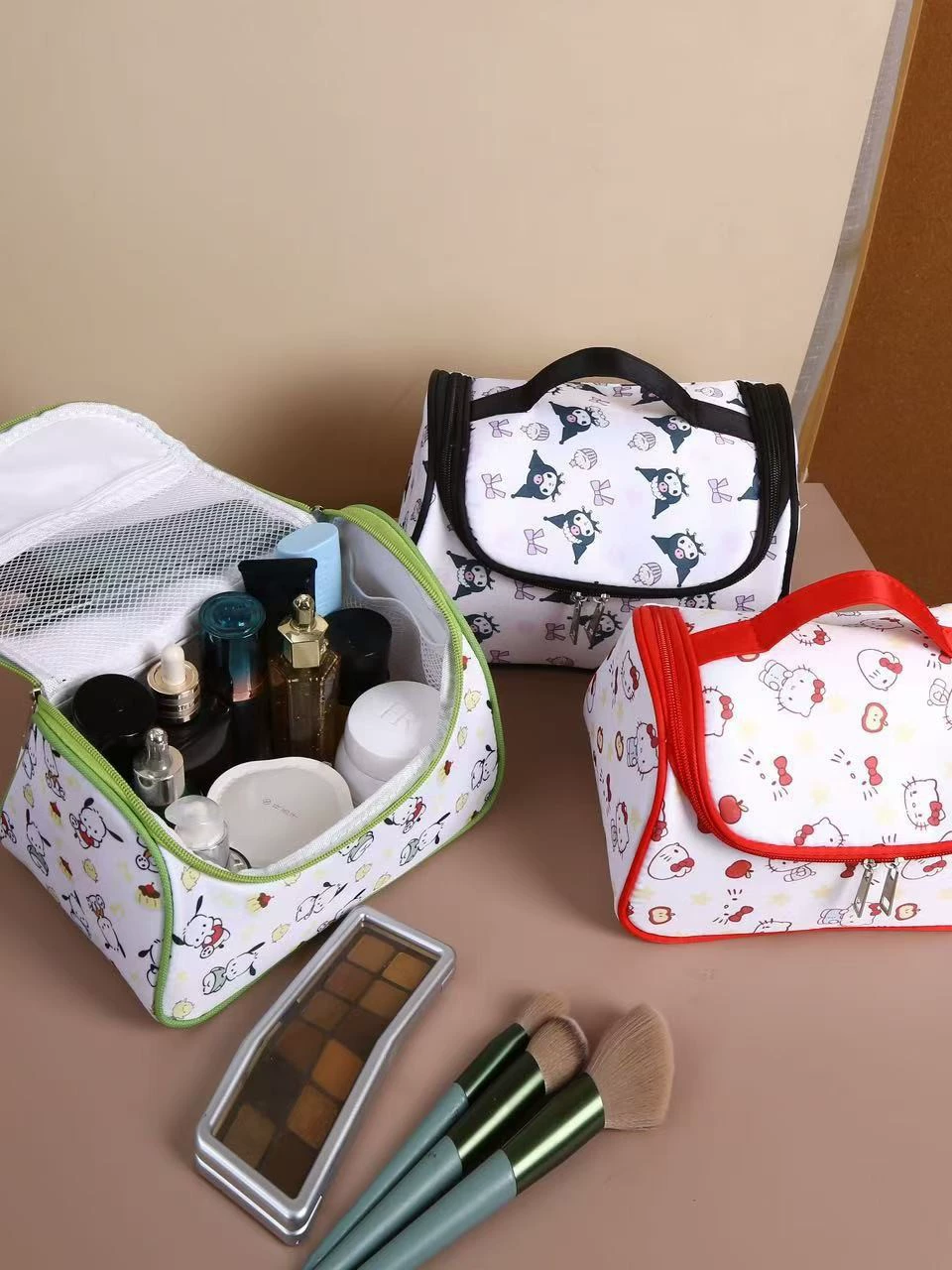 Sanrio, capacious cosmetic bag, high quality handheld storage system