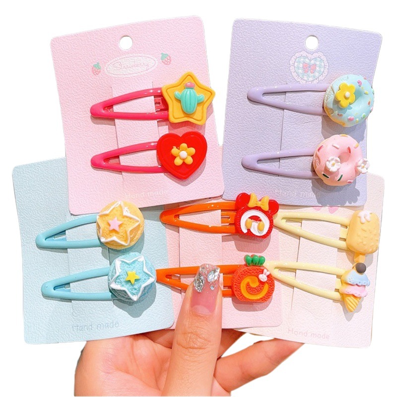 Corea del Sur accesorios para el cabello de los niños BB clip tarjeta pelo roto bebé flequillo clip lateral tocado niña horquilla accesorios para el cabello Niña