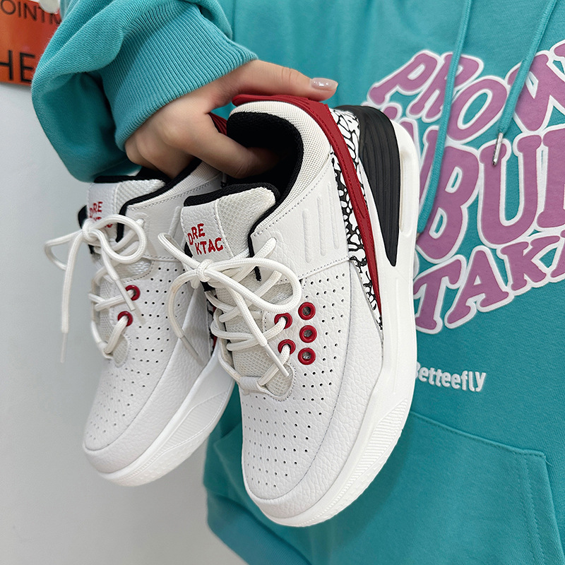 氣墊籃球運動鞋ins潮百搭高顏值小眾情侶休閒春秋款跑步鞋子男女