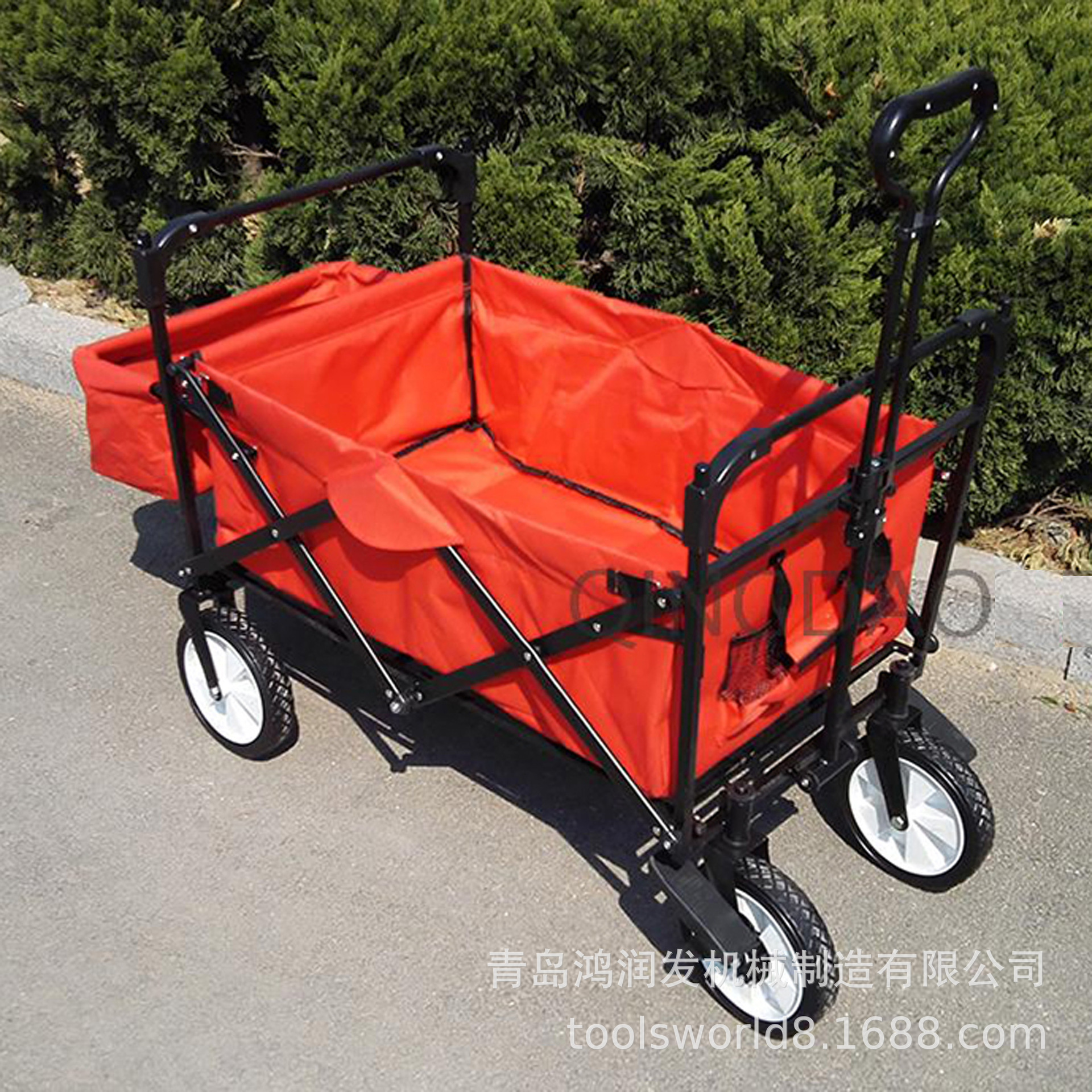 厂家供应户外折叠工具布兜车沙滩野营车带后框刹可加外袋TC3015