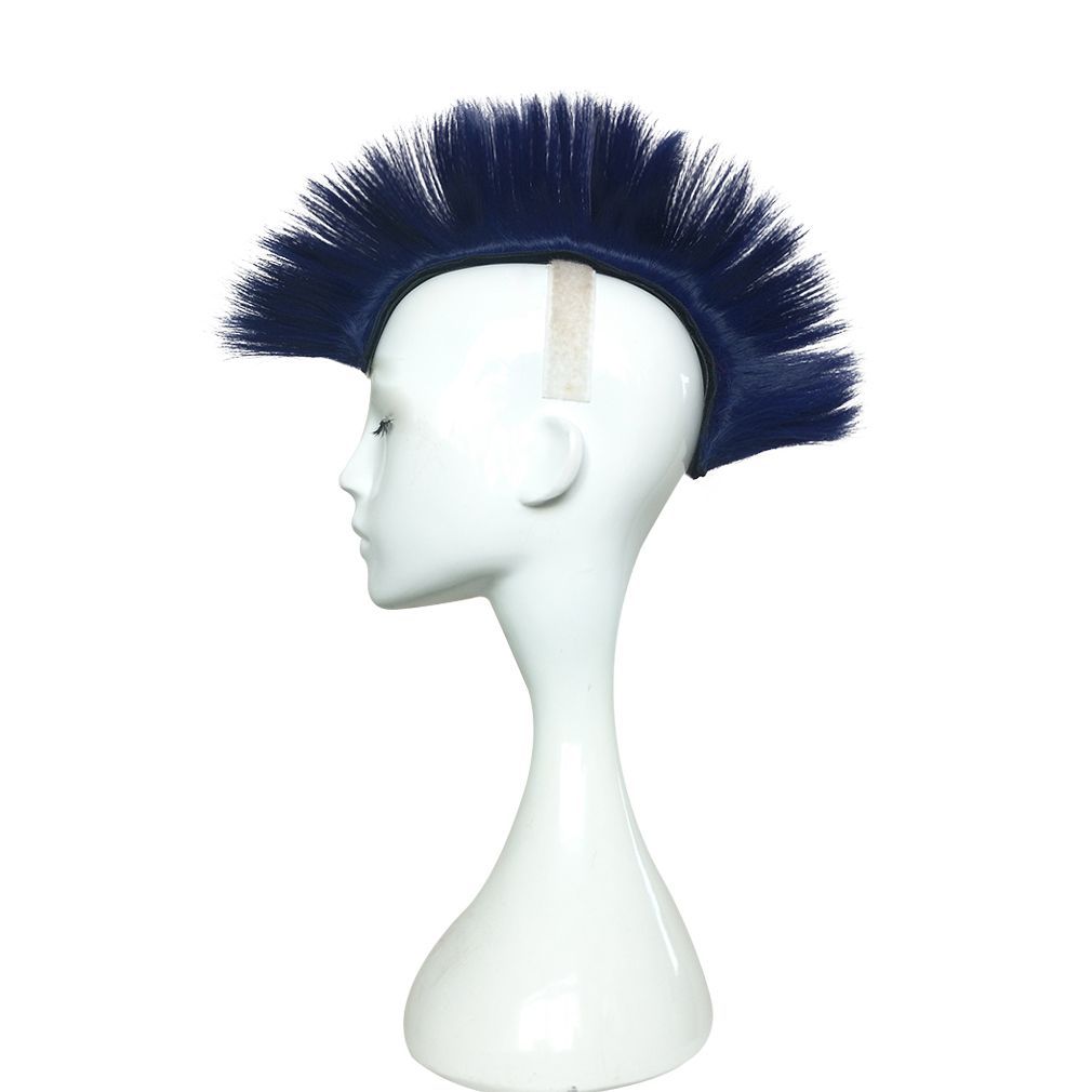 Fábrica al por mayor accesorios de casco de motocicleta fresco Moxi secado pelo corona de pollo velcro peluca suministro transfronterizo casco de pollo