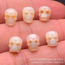 天然淡水珍珠骷髅雕刻珠隔珠散珠diy手工配件文玩金刚星月菩配饰