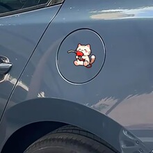 跨境TEMU希音新款可爱卡通猫咪油盖贴适用于装饰汽车油盖箱车贴