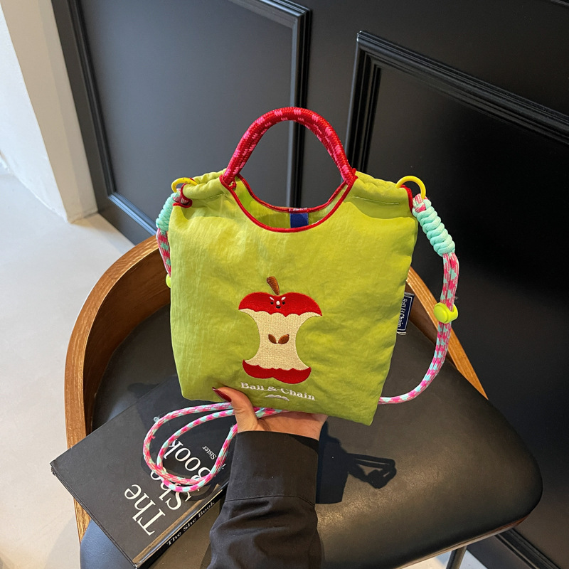 Bag with a Unique Design, Cross-Border Japanese-Style Embroidered Canvas Crossbody Bag, Simple and Versatile Portable Shoulder Bag Bag with a Unique Design, Cross-Border Japanese-Style Embroidered Canvas Crossbody Bag, Simple and Versatile Portable Shoulder Bag