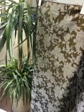 新款 金银丝双色柔软沉稳黑牡丹提花面料 女装连衣裙礼服箱包服饰