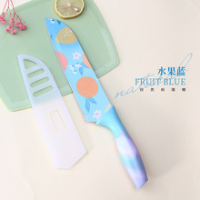 Stainless Steel Printed Fruit Knife Kitchen Chef Knife Sharp