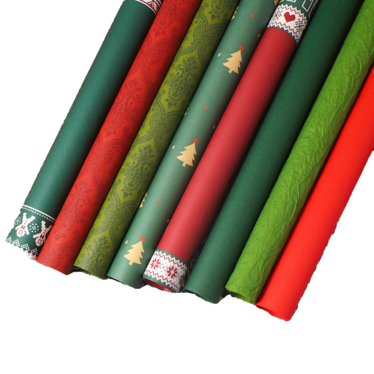 Papel de embalaje de Navidad, paquete de Nochebuena, paquete de flores de manzana, material de embalaje interno, papel de embalaje de manzana