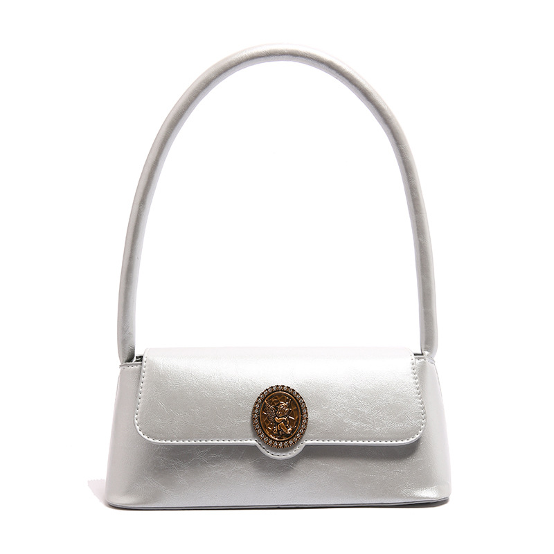 Bolsos retro de estilo extranjero para mujeres otoño y invierno 2024 nuevo estilo de moda bolsas de brazo de diseño de nicho bolsas de hombro