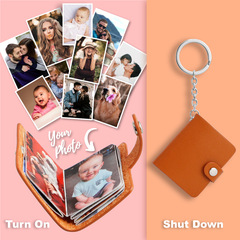 Independent station supply colored photo album commemorative gift keychain color printing photo personalized DIY hanging decoration wallet charm