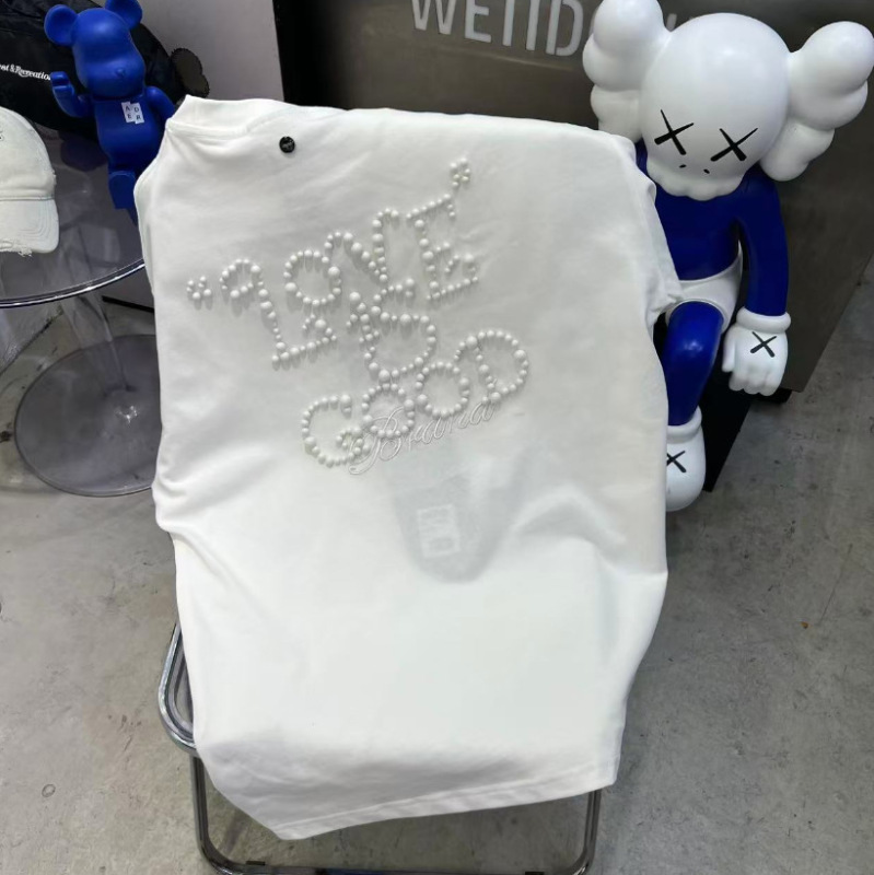 越境トレンドブランド 高品質GOOD ホリデー カラフルキャンディー ジェムストーン ライトラグジュアリー ファッション 高級感Tシャツ 男女兼用|undefined