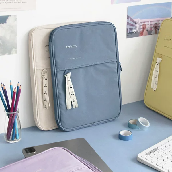Korean iPad Tablet Storage Bag Bubble Wrap 12.9/ 13.3inch Mac Laptop Sleeve Bag Ins Portable