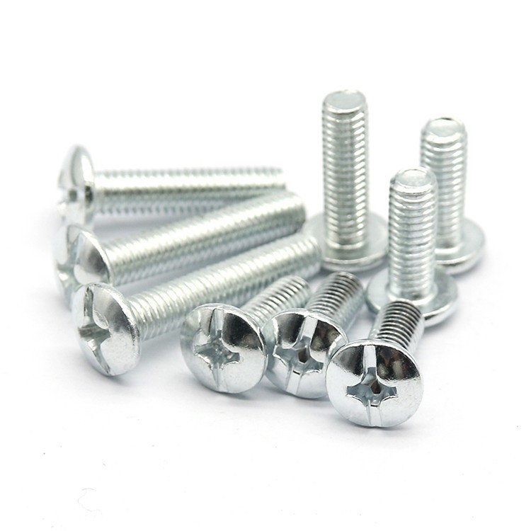 厂家大扁头十一字机丝牙螺丝钉英制M3/16M5/3M1/4家具螺钉定制