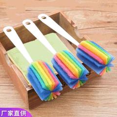 廠家供應五彩洗杯刷長柄刷奶瓶刷可掛式廚房清潔刷有效方便