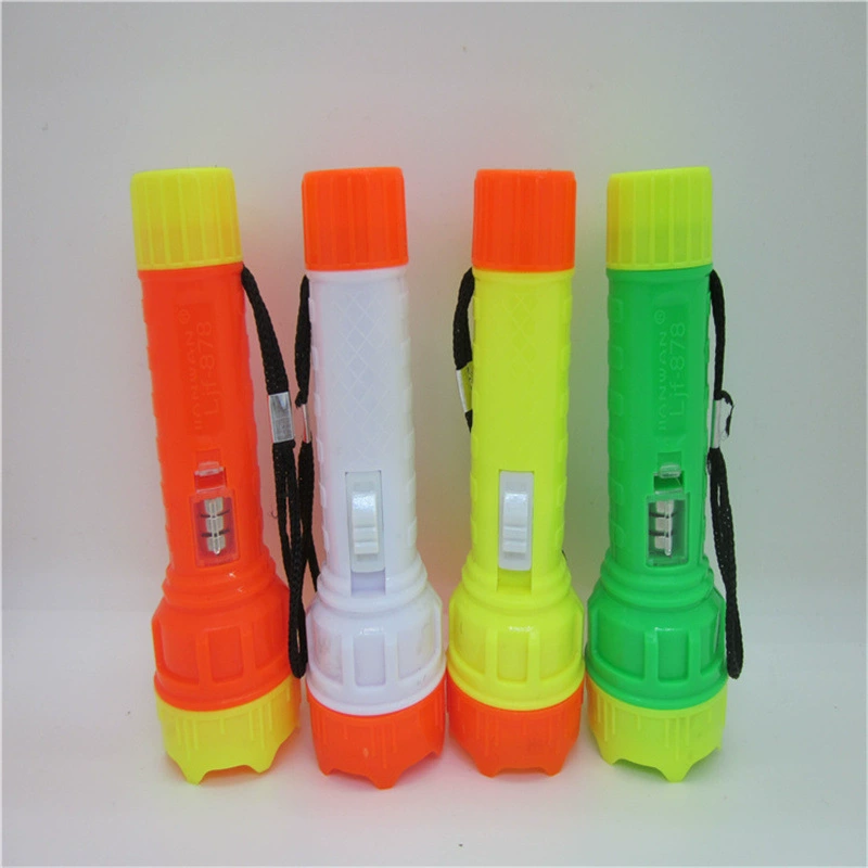 Пластиковый фонарик светящаяся Игрушка легко носить с собой шнур сменный электронный фонарик оптом практичный подарок